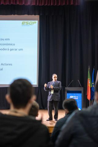 Gerardo Lisboa a apresentar a ESOP nas Jortec 2022